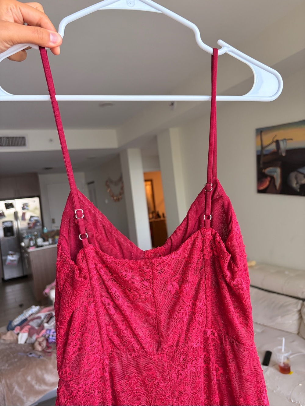 Peppermayo Red Lace Maxi Dress - Picture 11 of 11